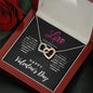 Interlocking Hearts Necklace, Valentine's Day Gift For Her - Zensassy