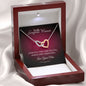 To My Gorgeous Woman Interlocking Heart Necklace - Zensassy