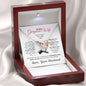 To My Wife Message Card Jewerly Gift, Gold Plated Interlocking Hearts Pendant Necklace For Wife, Gift For Her - Zensassy
