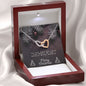 To Daughter and Granddaughter Christmas Interlocking Hearts Necklace, Gift for Women - Zensassy