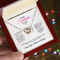 To My Soulmate, Interlocking Hearts Women`s Pendant Necklace,Christmas and Birthday Gift For Wife,Girlfriend And Partner - Zensassy