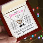 To My Wife Message Card Jewerly Gift, Gold Plated Interlocking Hearts Pendant Necklace For Wife, Gift For Her - Zensassy