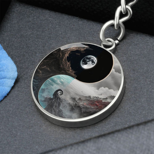 Yin Yang Keychain, Ballance Keychain for Women and Men