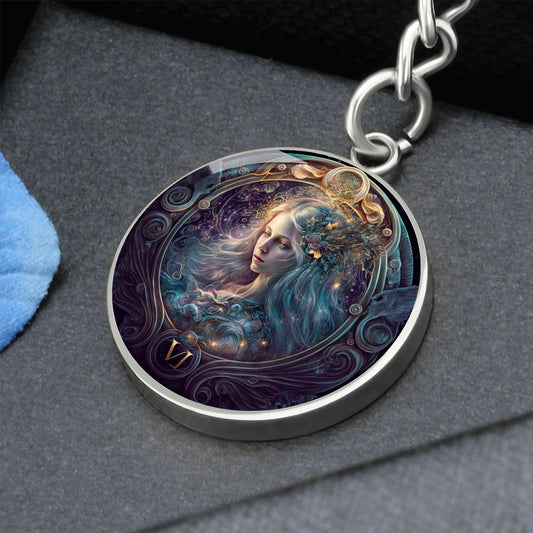 Virgo Key Chain Gift, Virgo Key Ring Gift, Zodiac Gift