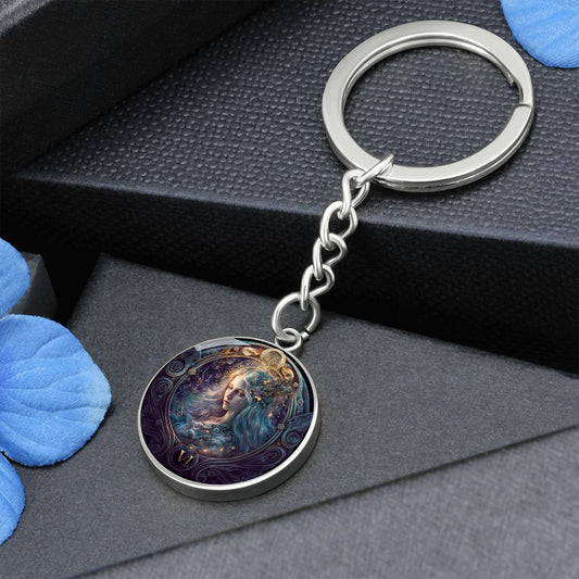 Virgo Key Chain Gift, Virgo Key Ring Gift, Zodiac Gift