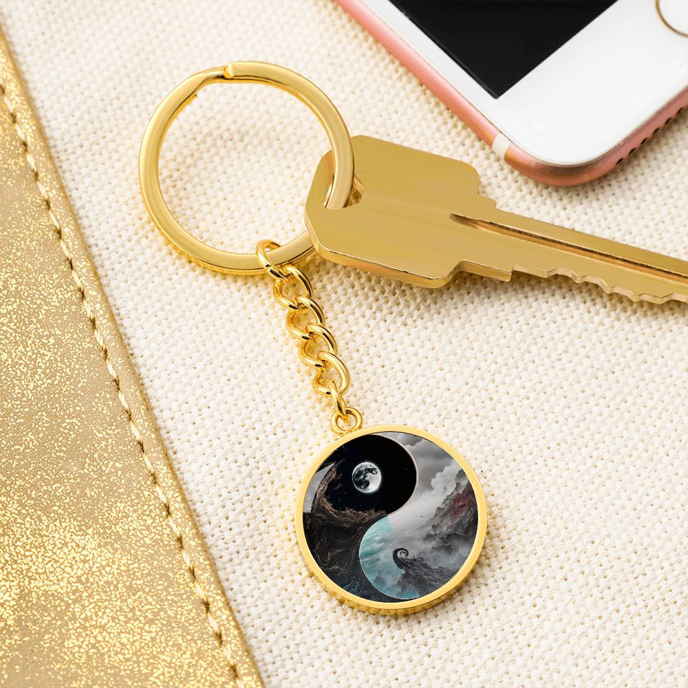 Yin Yang Keychain, Ballance Keychain for Women and Men