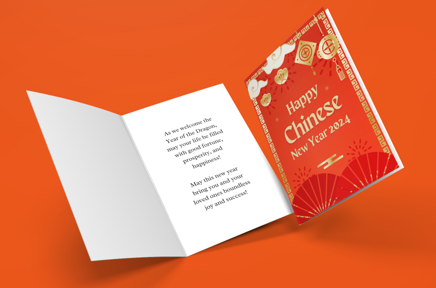 Year of the Dragon Greeting Card, Lunar New Year 2024