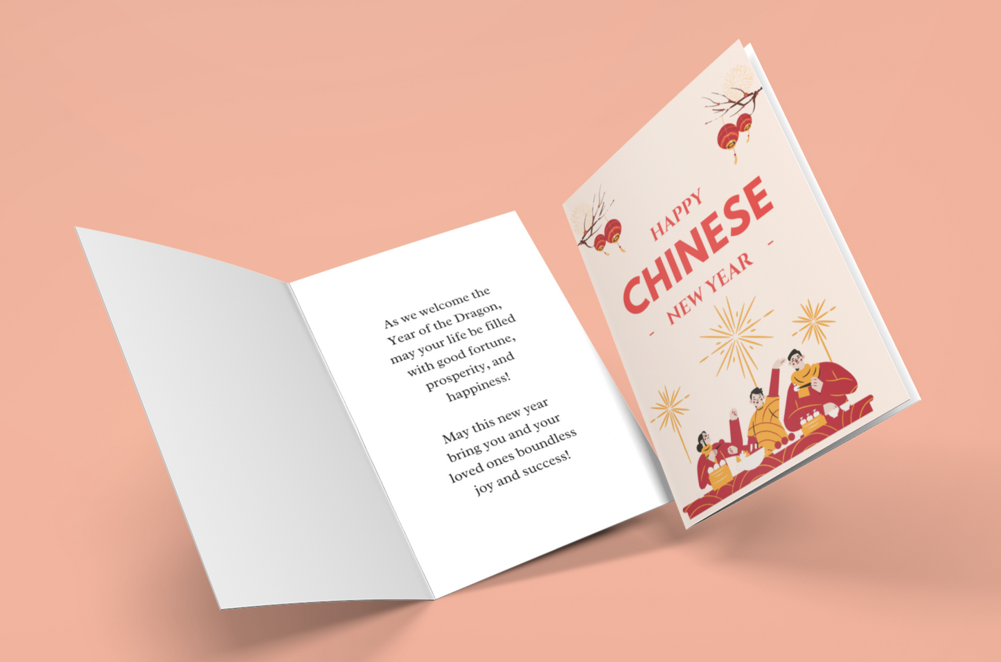 Chinese Dragon Zodiac Gift, Lunar New Year Greeting Card