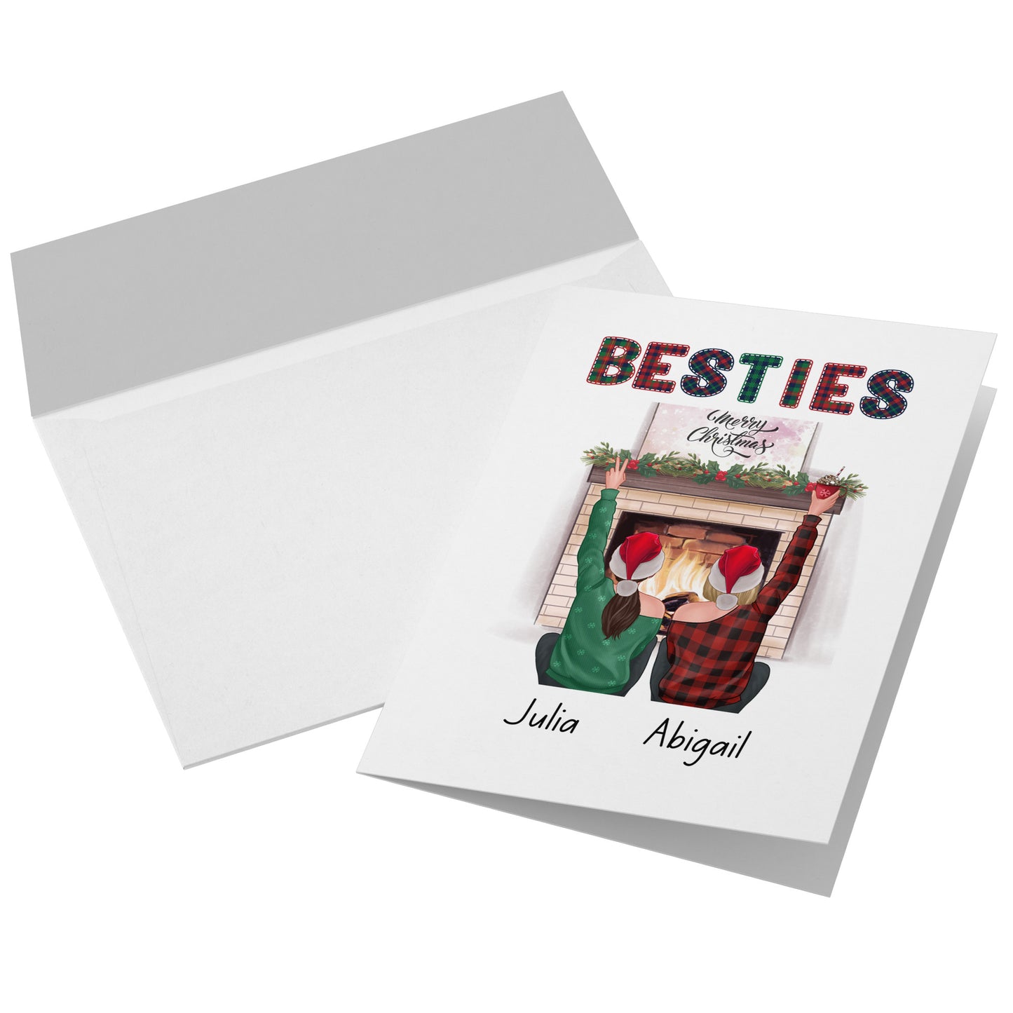 Best Friend Card Christmas Card For Besties Christmas Card For Best Friend