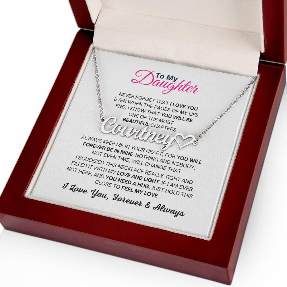 Personalised Name Necklace, Birthday and Christmas Gift For Daughter