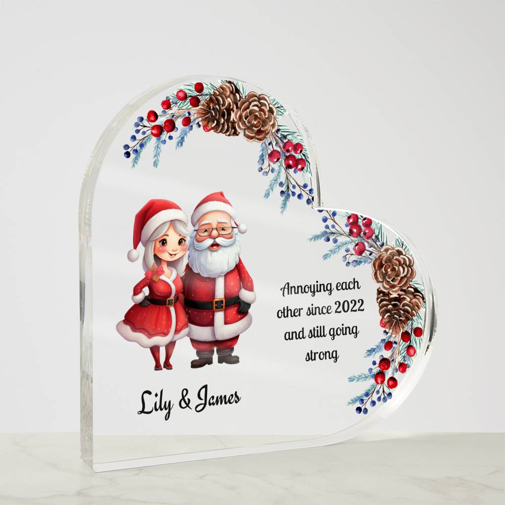 Personalized Funny Christmas Ornament for Couples - A Touch of Humor for Your Holiday Decor