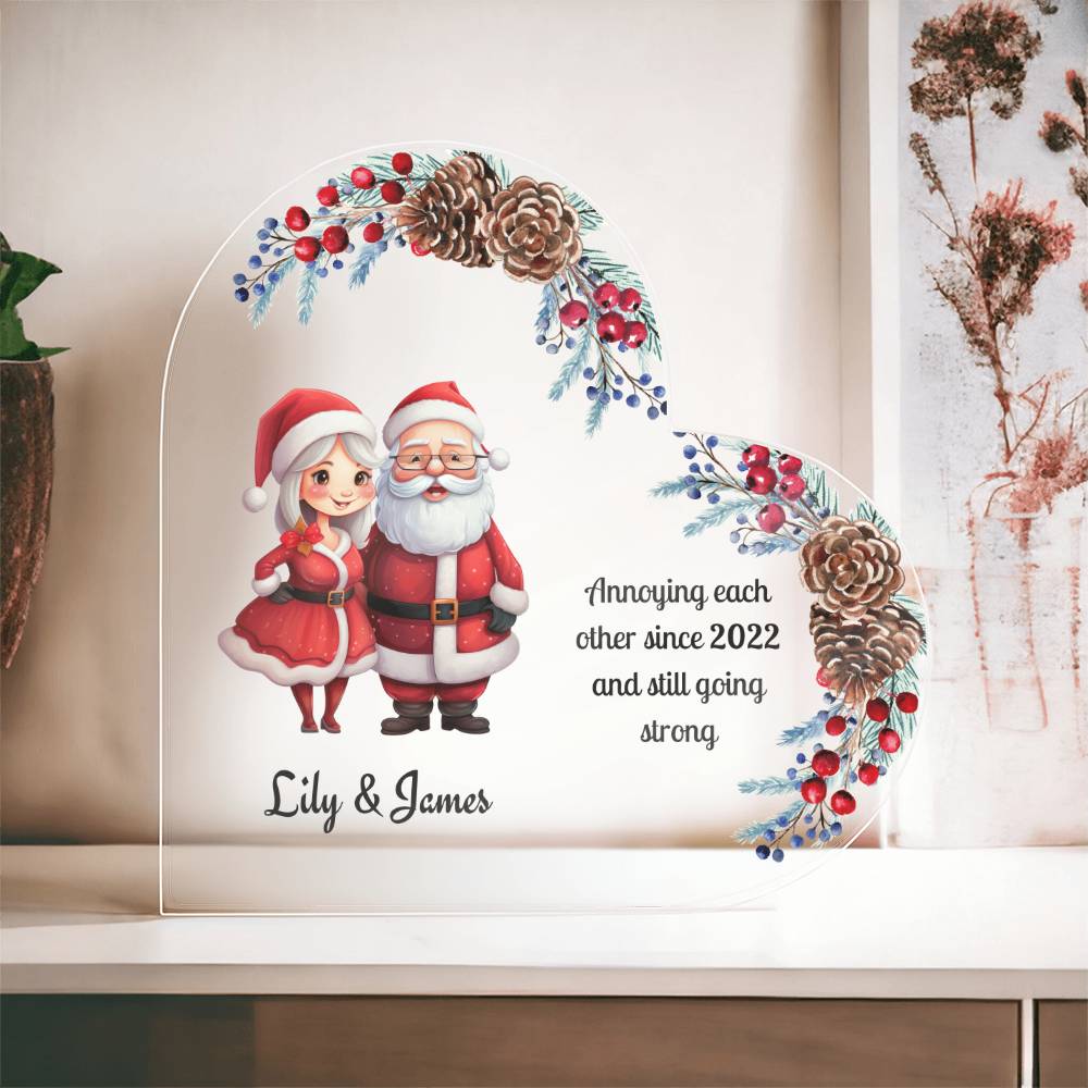 Personalized Funny Christmas Ornament for Couples - A Touch of Humor for Your Holiday Decor