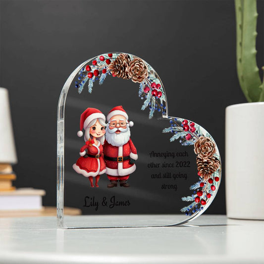 Personalized Funny Christmas Ornament for Couples - A Touch of Humor for Your Holiday Decor