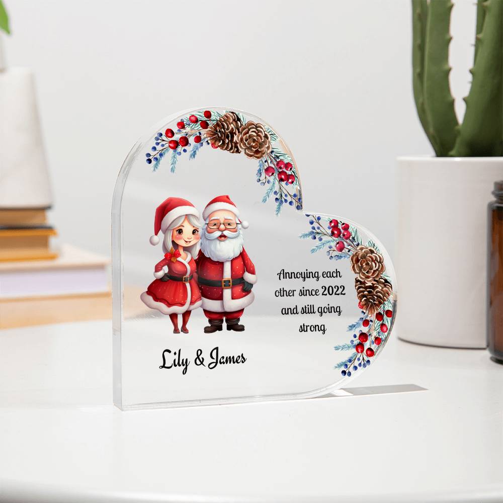 Personalized Funny Christmas Ornament for Couples - A Touch of Humor for Your Holiday Decor