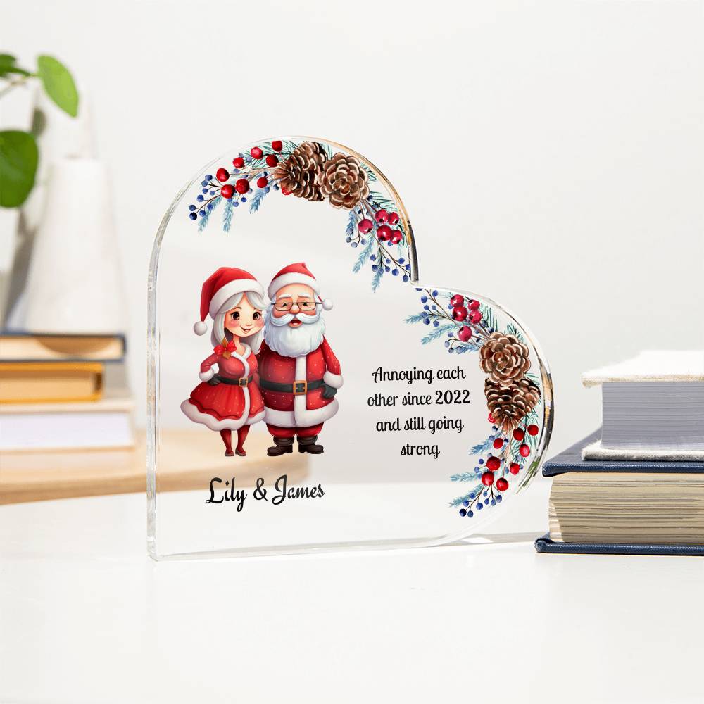 Personalized Funny Christmas Ornament for Couples - A Touch of Humor for Your Holiday Decor