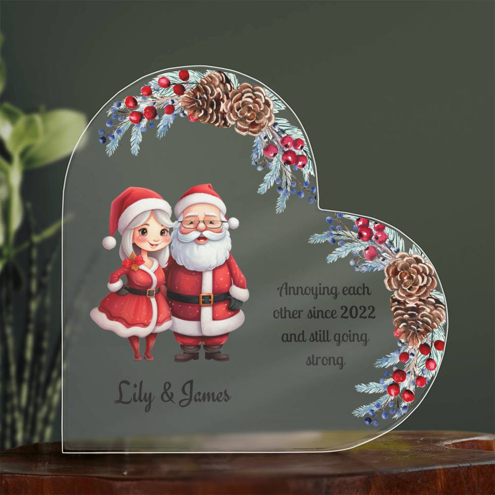 Personalized Funny Christmas Ornament for Couples - A Touch of Humor for Your Holiday Decor