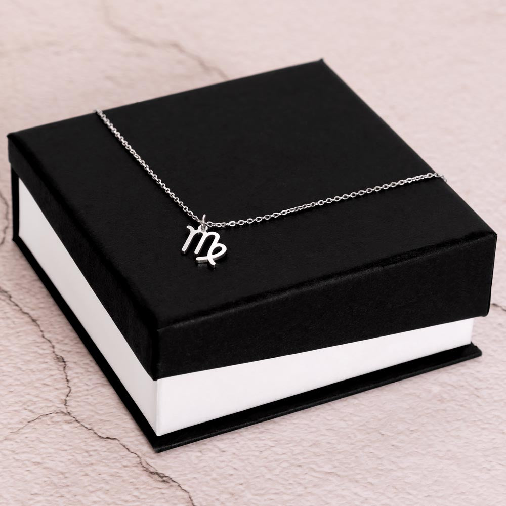 Virgo Zodiac Sign Necklace, Birthday Gift For Women