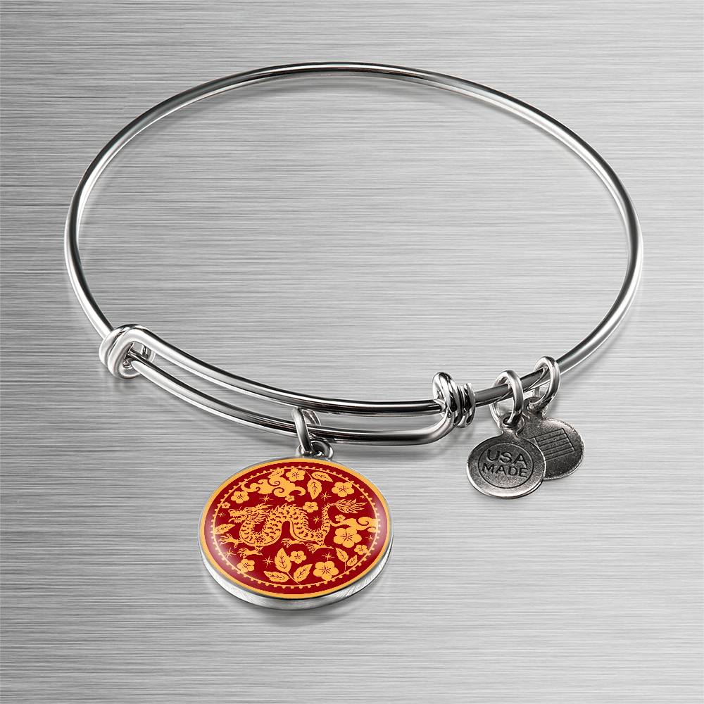 Lunar New Year 2024, Chinese New Year 2024, Year Of Dragon Gift, Engraving Bracelet