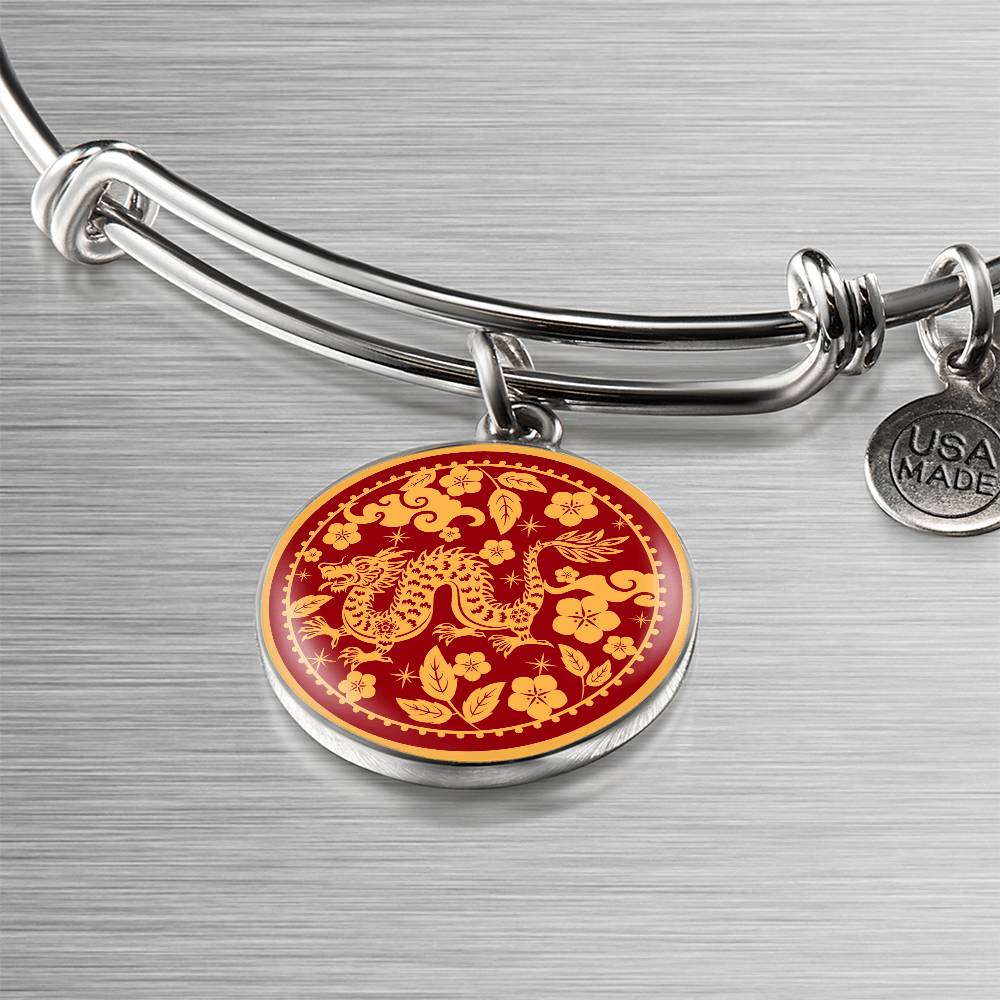 Lunar New Year 2024, Chinese New Year 2024, Year Of Dragon Gift, Engraving Bracelet