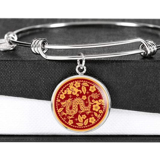 Lunar New Year 2024, Chinese New Year 2024, Year Of Dragon Gift, Engraving Bracelet