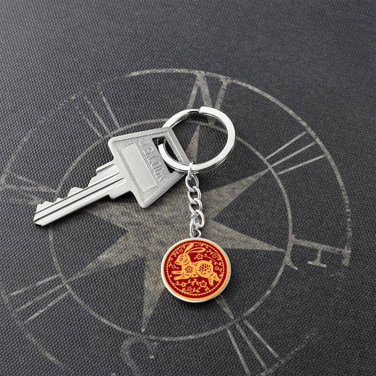 The Year of Rabbit Key Ring, Gift For Women and Men
