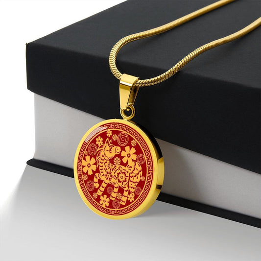 Year of the Horse Chinese Zodiac Pendant Necklace