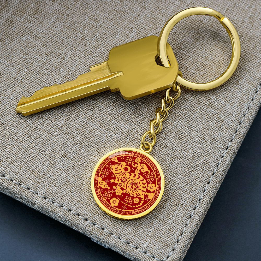 The Year of the Rat Chinese Zodiac Keychain Gift