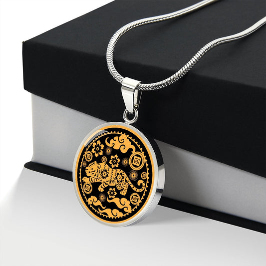 Chinese Zodiac, Chinese Tiger Necklace, Year of the Tiger
