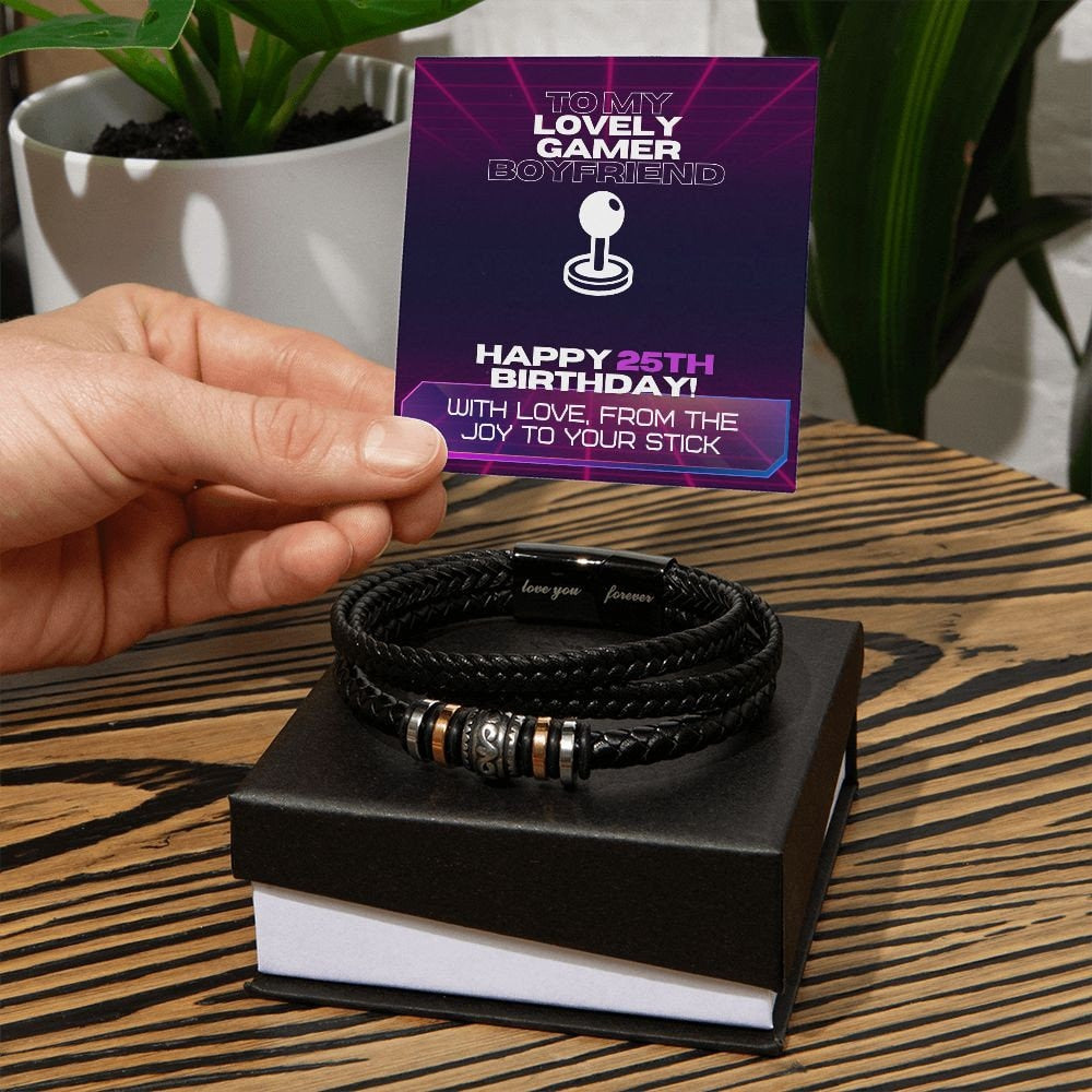 To My Lovely Gamer Boyfriend Gift, Men's Bracelet, Birthday Gift For Men