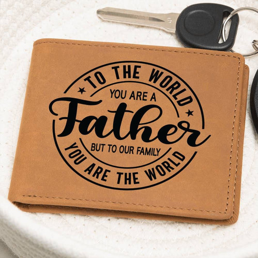Gift For Father, Personalized Wallet, Fater's Gift, Leather Wallet For Father