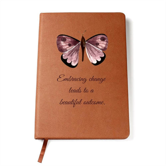 Journal Notebook, PU leather Journal Notebook, Butterfly Inspiration