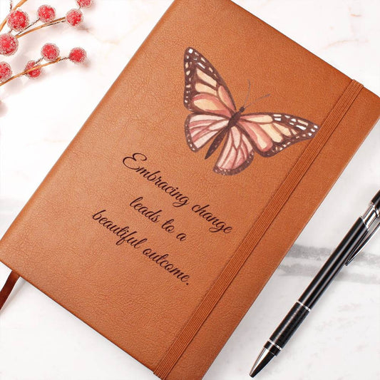 Butterfly Notebook, Journal For Girls and Women, PU Leather Cover