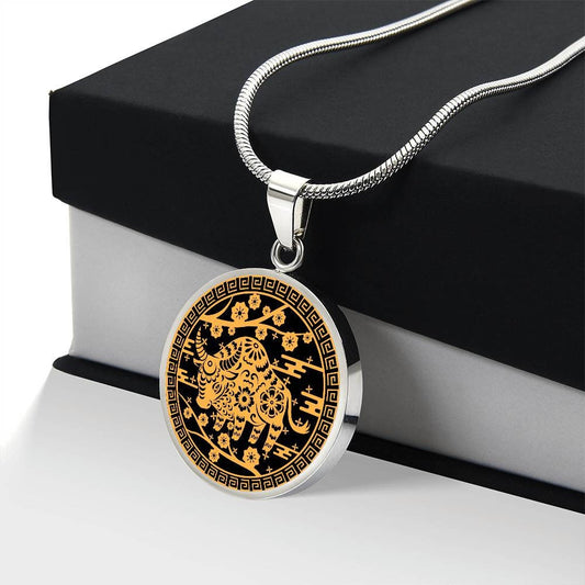 Ox Necklace, Chinese Zodiac Gift, Year Of Ox Necklace Gift For Women