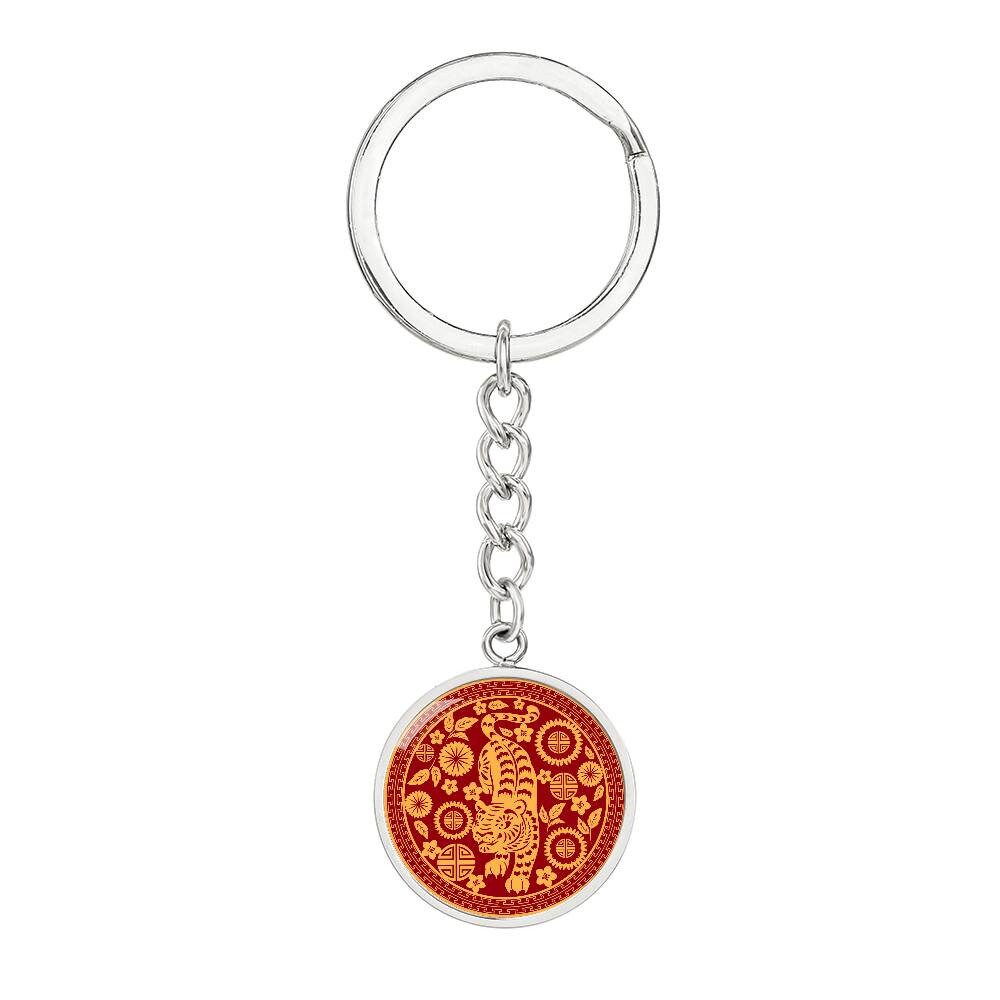 Tiger Keychain, Year of Tiger Keyring Gift For Women and Men
