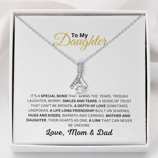 To My Daughter Necklace, Daughter Gift,  Gift From Mom, Gift From Dad