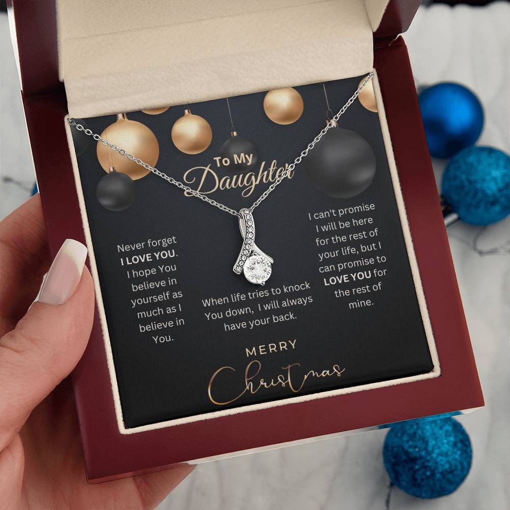 Daughter Gift, Christmas Gift To Daughter, Daughter Necklace, Gift From Mom, Gift From Dad