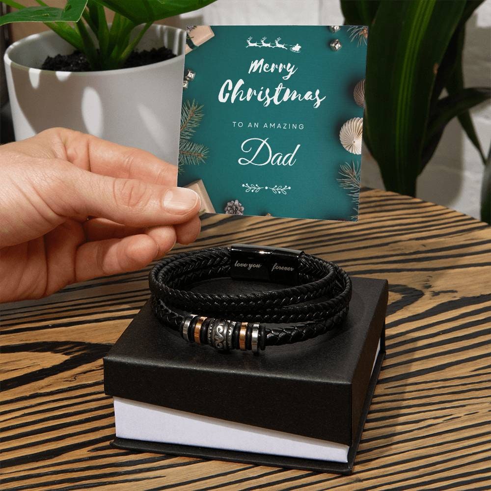 Christmas Gift For Dad Engraved Bracelet Gift for Father