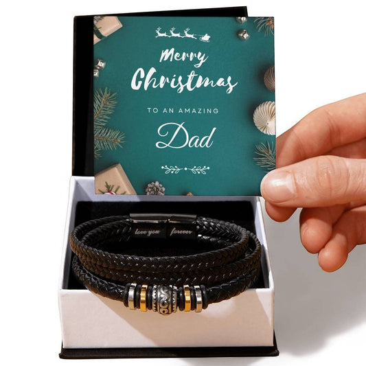 Christmas Gift For Dad Engraved Bracelet Gift for Father