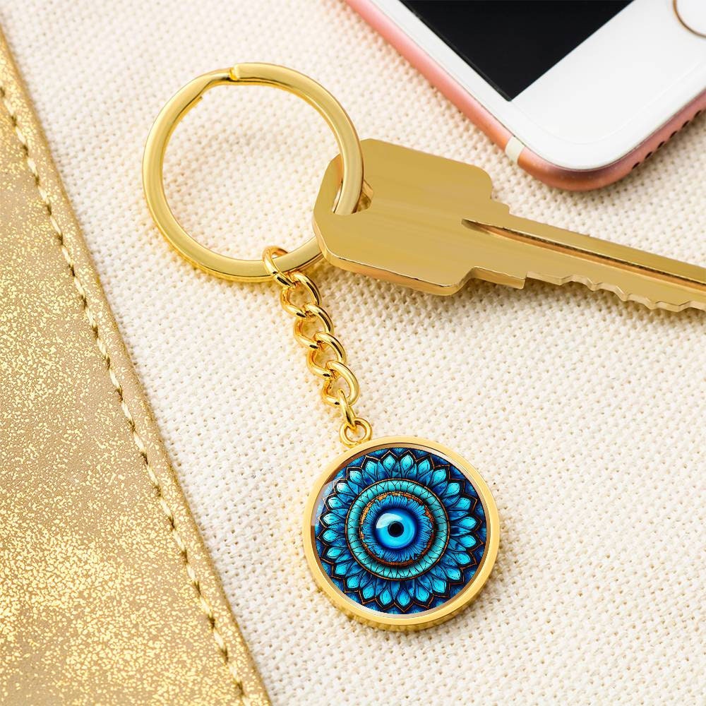 Evil Eye Keychain, Engraving Keychain, New Home Gift, Protection Keychain, Housewarming Gift