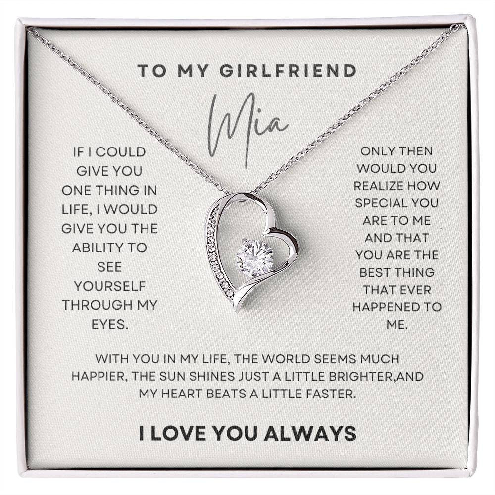 Girlfriend Necklace Gift For Her,  Girlfriend Christmas Gift, Birthday Gift and Graduation Gift
