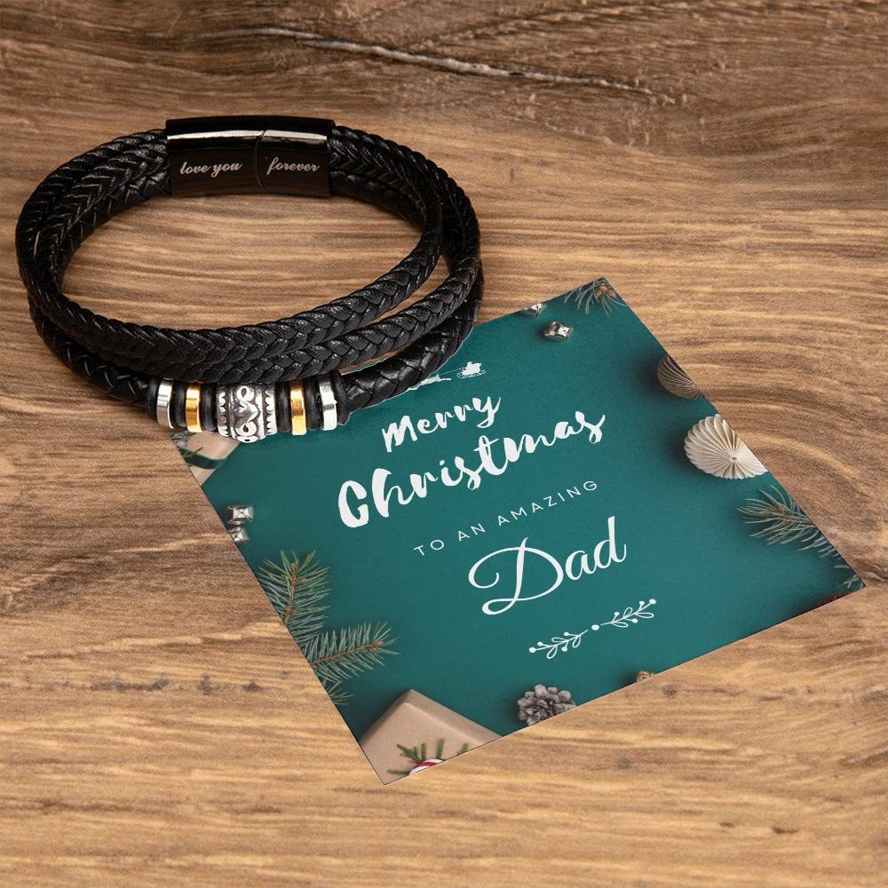 Christmas Gift For Dad Engraved Bracelet Gift for Father