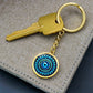 Evil Eye Keychain, Engraving Keychain, New Home Gift, Protection Keychain, Housewarming Gift