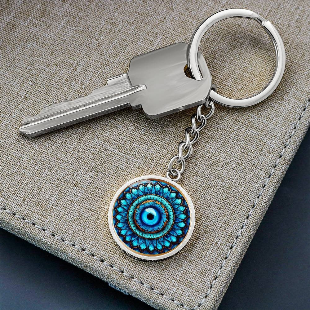 Evil Eye Keychain, Engraving Keychain, New Home Gift, Protection Keychain, Housewarming Gift