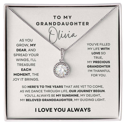 Granddaughter Necklace, Granddaughter Gift, Christmas Gift , Birthday Gift ,Graduation Gift