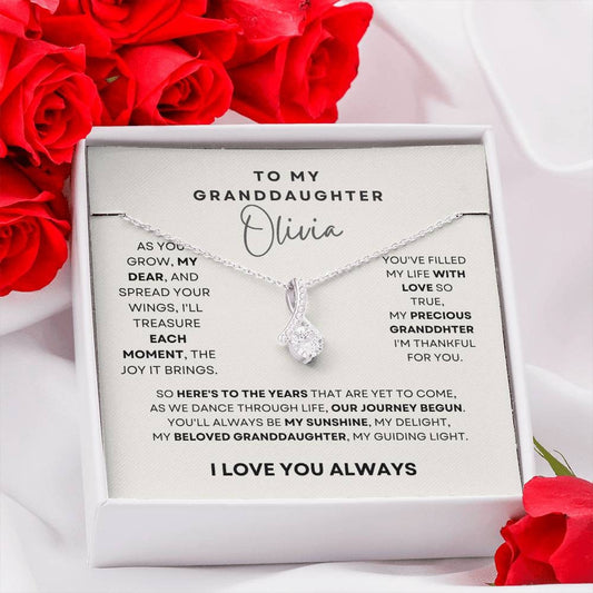Granddaughter Necklace, Granddaughter Gift, Christmas Gift, Birthday Gift, Graduation Gift