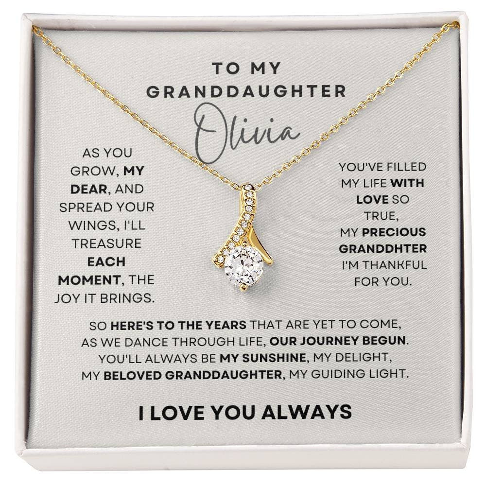 Granddaughter Necklace, Granddaughter Gift, Christmas Gift, Birthday Gift, Graduation Gift