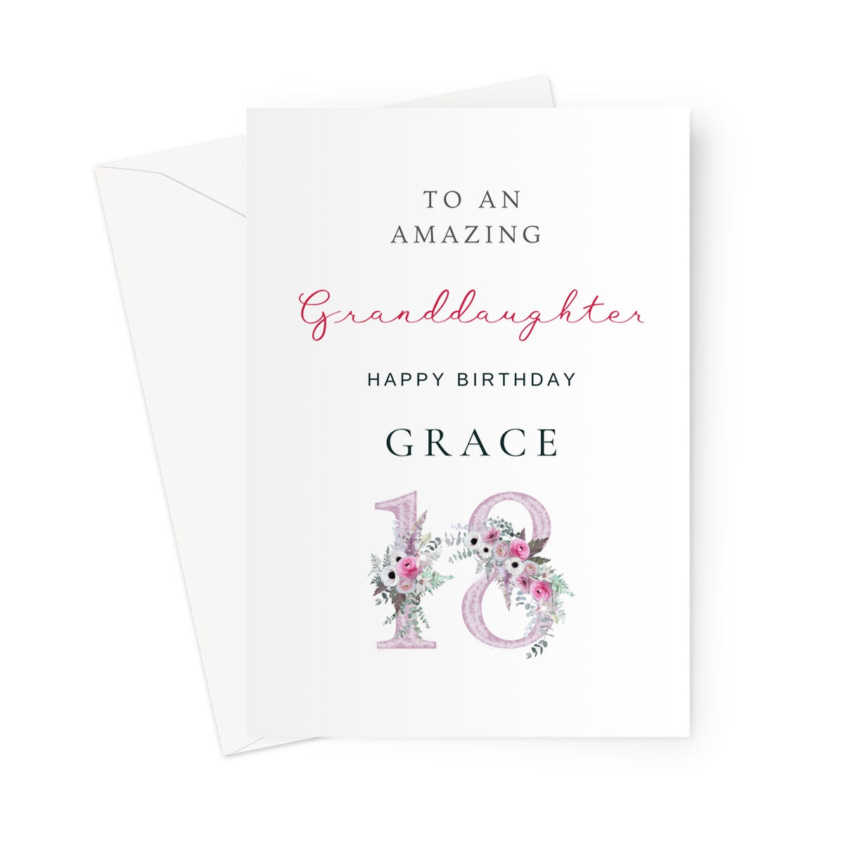 Personalised Birthday Card For Granddaughter, Birthday Card For Her