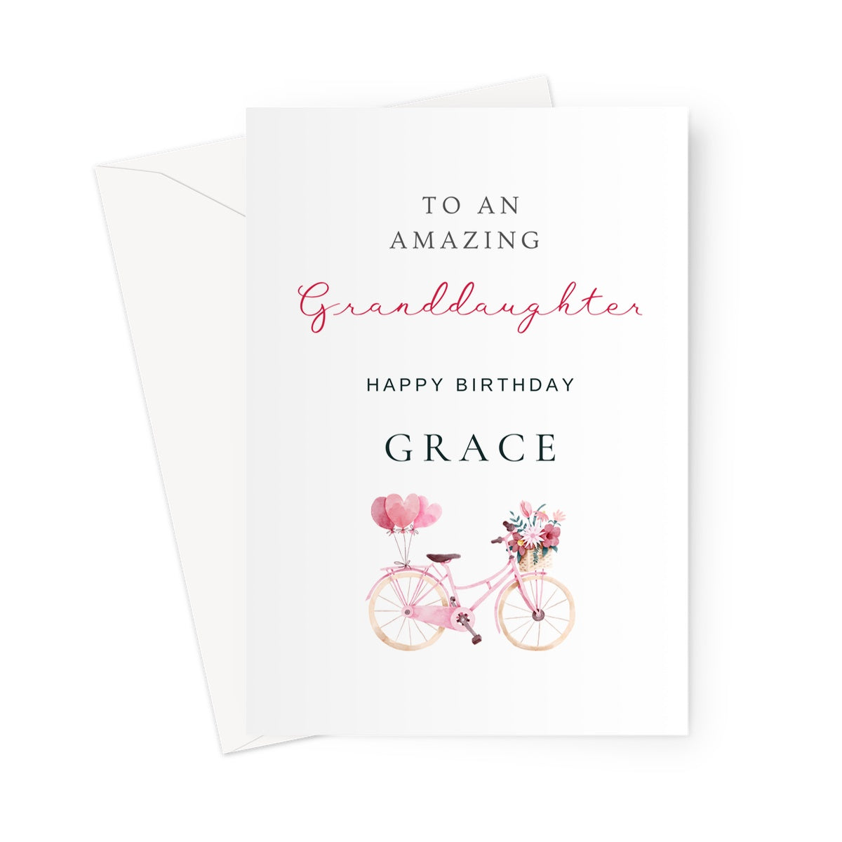 Birthday Card For Granddaughter, Personalised Birthday Card For Girls