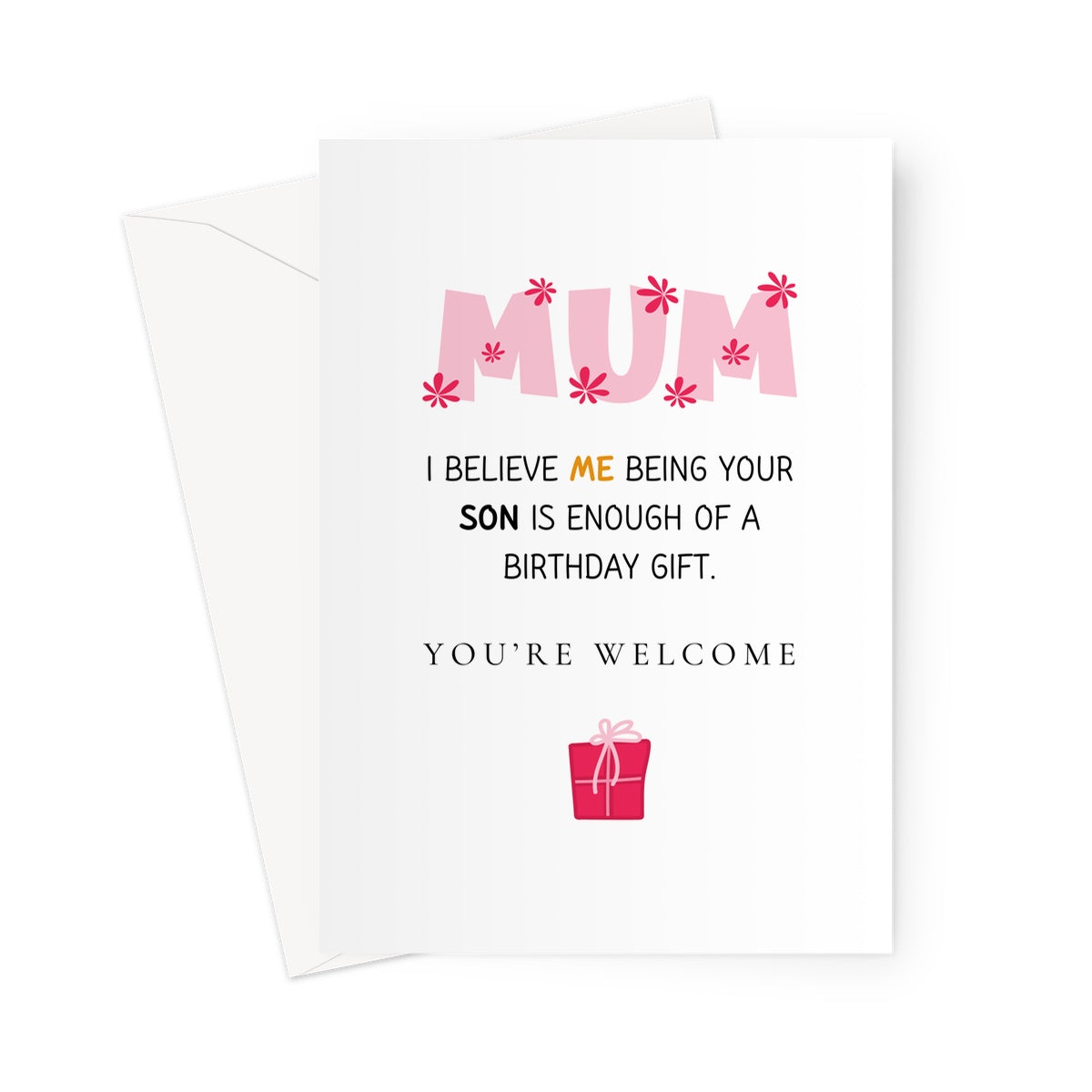 Greeting Card from son to mum
