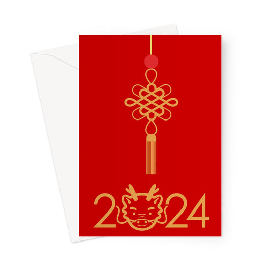 Year of Dragon 2024 New Year Card, Lunar New Year Zodiac Card, Personalised Chinese New Year Chinese Zodiac Card